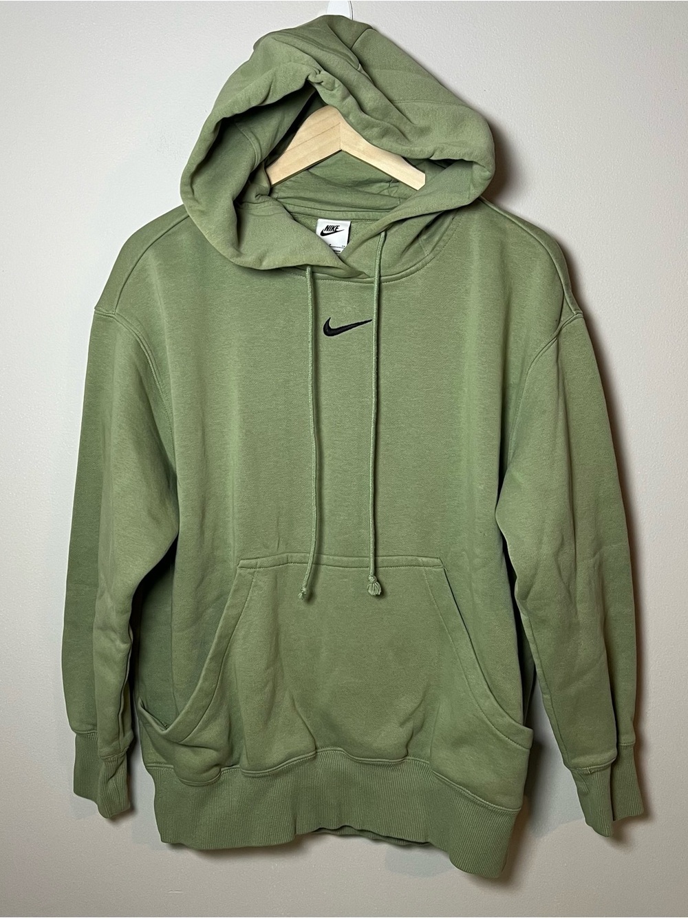 Nike Sportswear Phoenix Fleece Oversized Pullover Hoodie Women’s S Oil Green